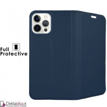 Dux Ducis dirbtinės odos viršelis - mėlynas (telefonui Apple Iphone 13 Pro)